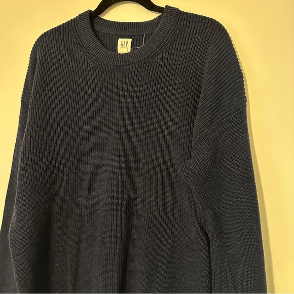 GAP FOR GOOD Men’s Knit Navy blue Sweater Crewneck XL Cotton - Picture 2 of 10